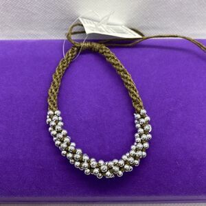 💛 Silver Ball & Rope Adjustable Bracelet